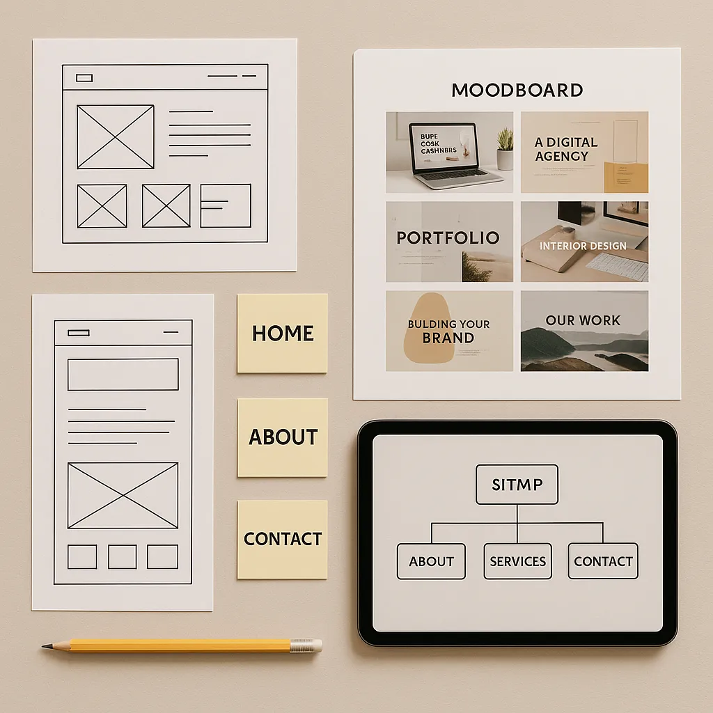 planowanie-strony-moodboard-wireframe